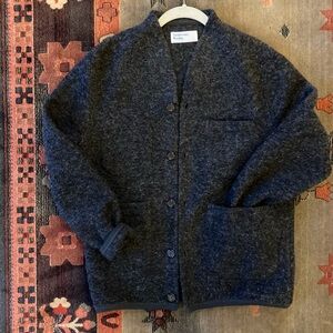 Universal works cardigan grey medium
